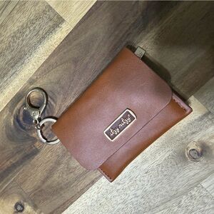 Itzy Ritzy Tan Wallet with Keychain